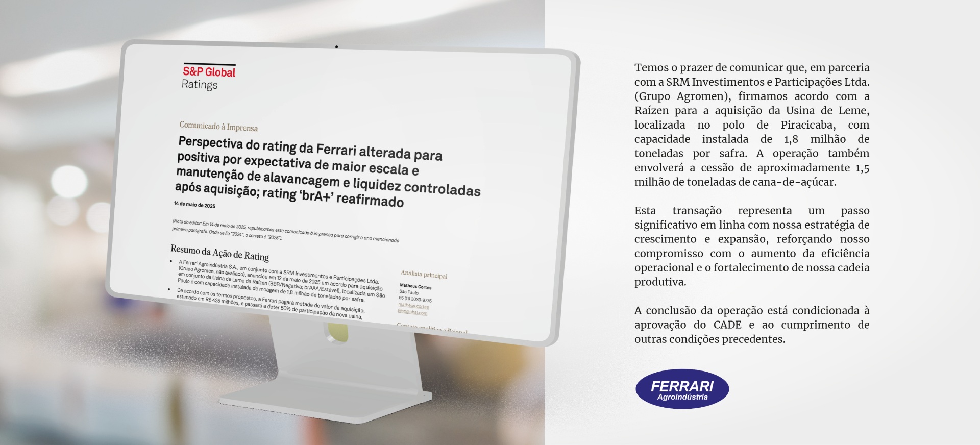 Usina Ferrari - Agroindustria